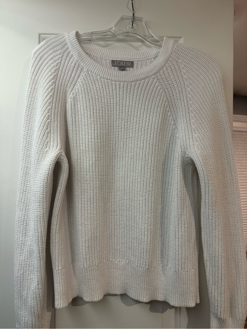 J. Crew Women's Cream Textured Knit Sweater